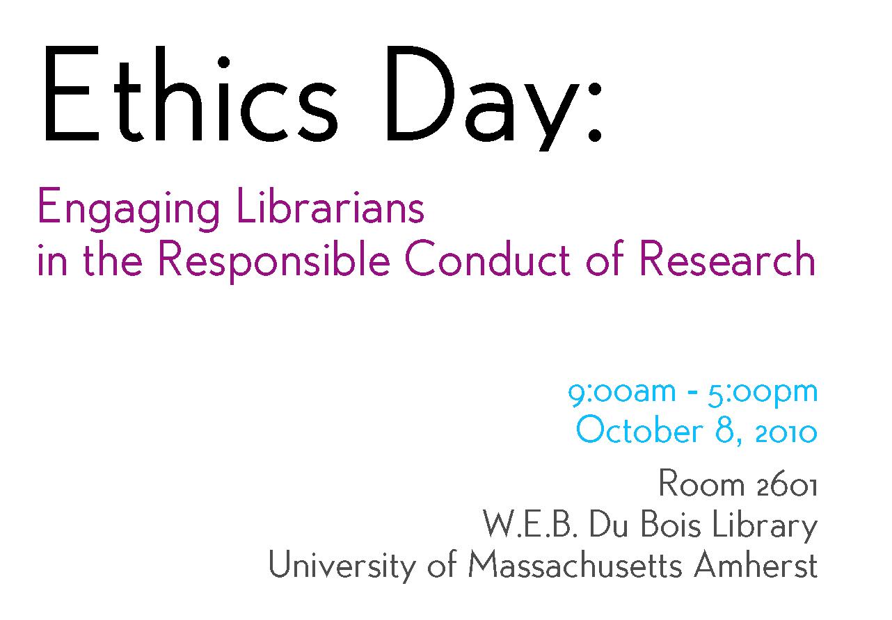 Ethics Day: Engaging Librarians in the Responsible Conduct of Research